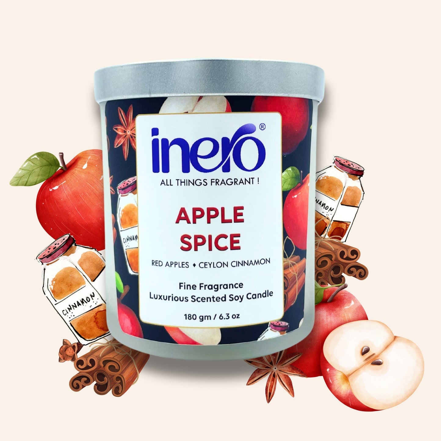 Apple Spice Scented Candle