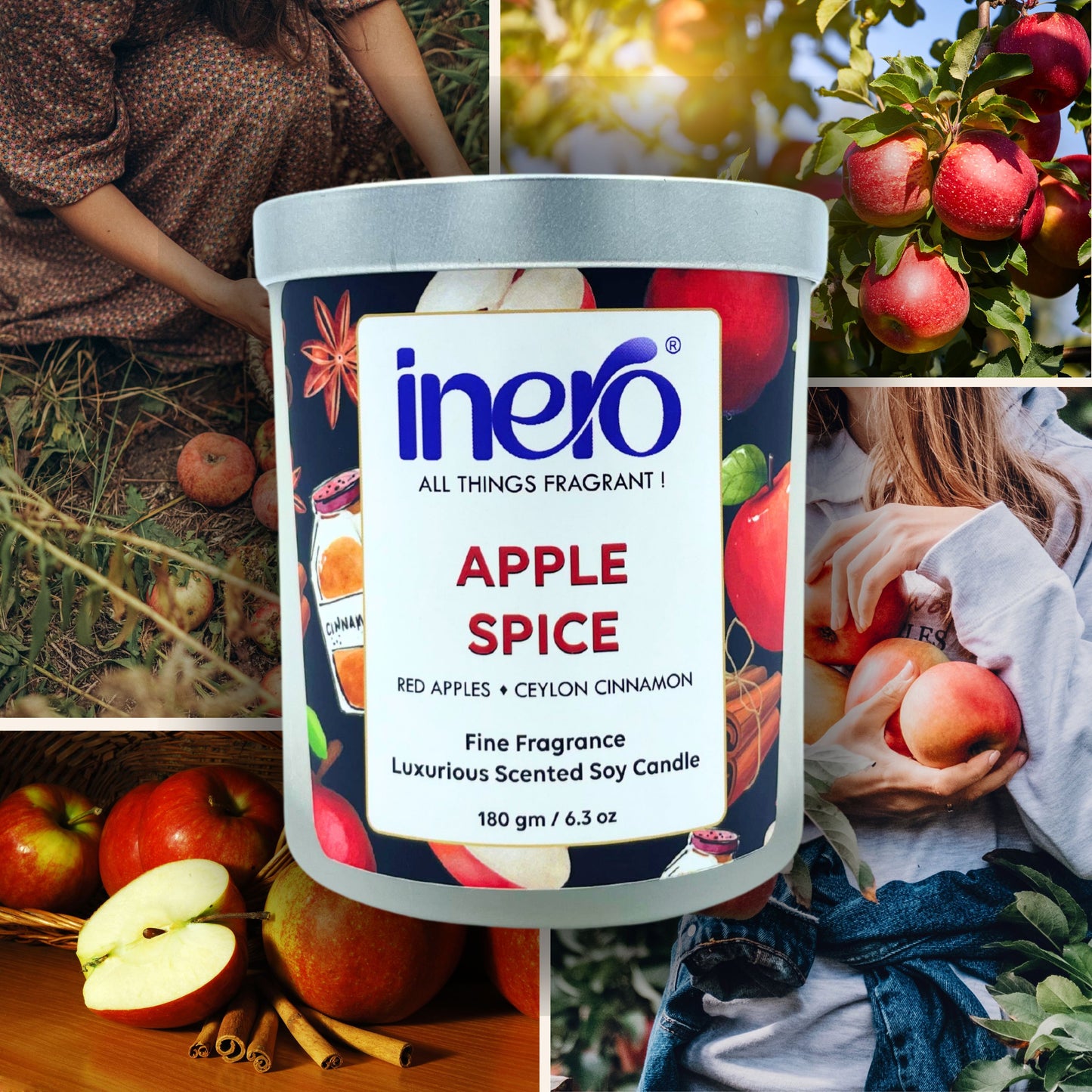 Apple Spice Scented Candle