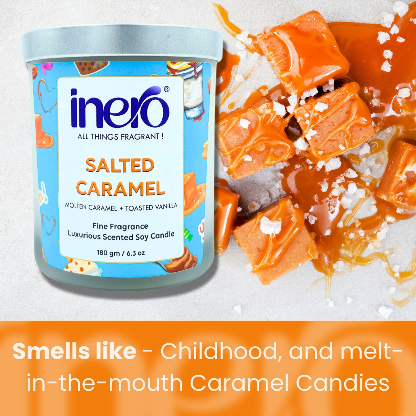Salted Caramel Scented Candle