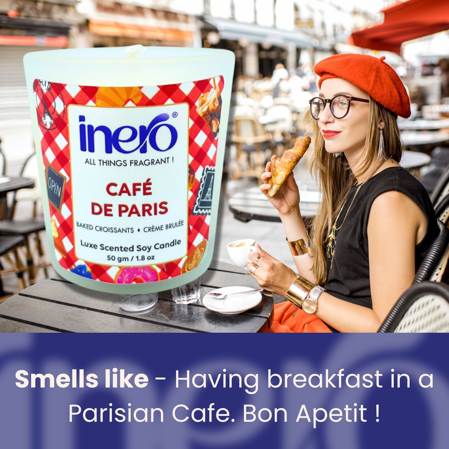 Shot Glass Candle Cafe de Paris
