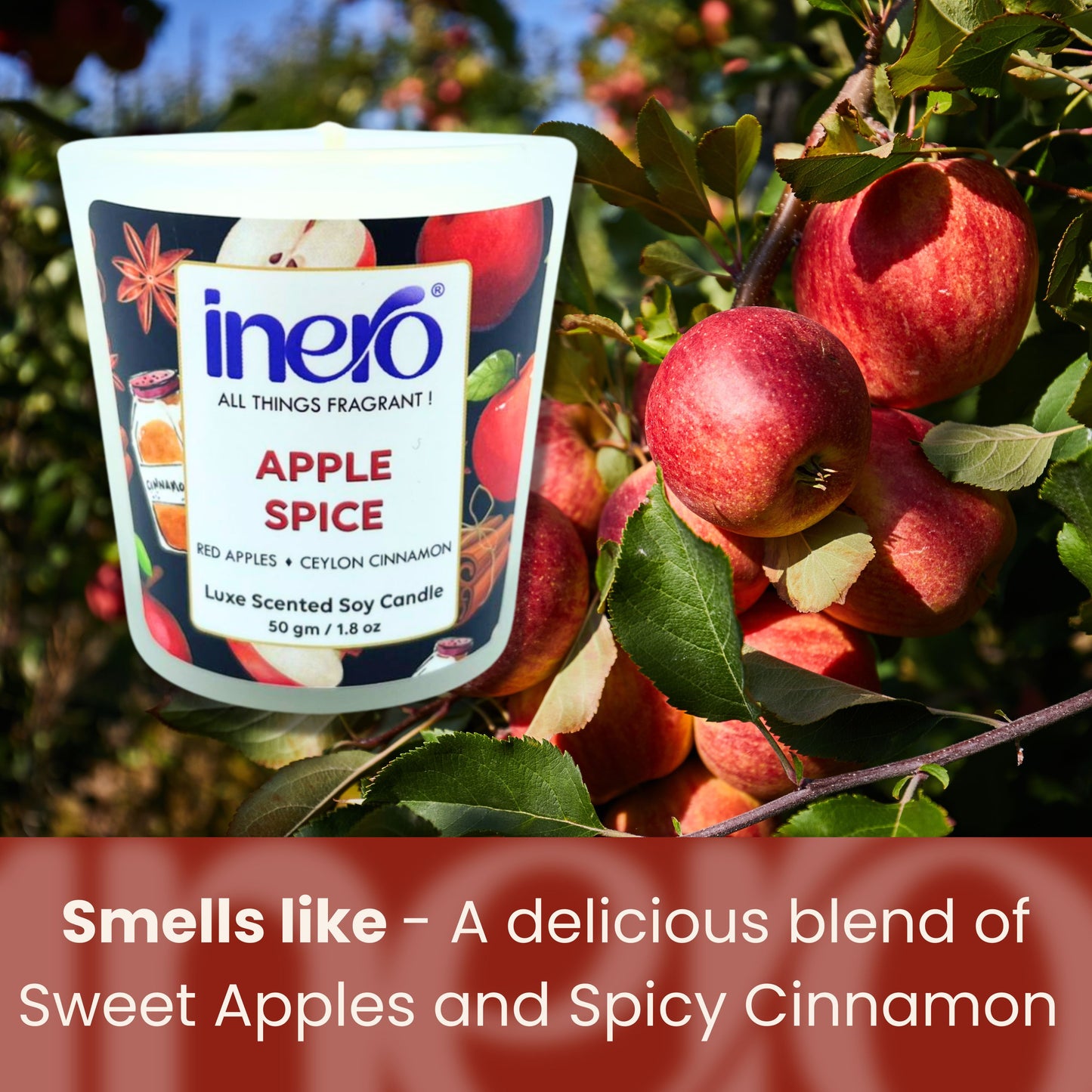 Shot Glass Candle Apple Spice