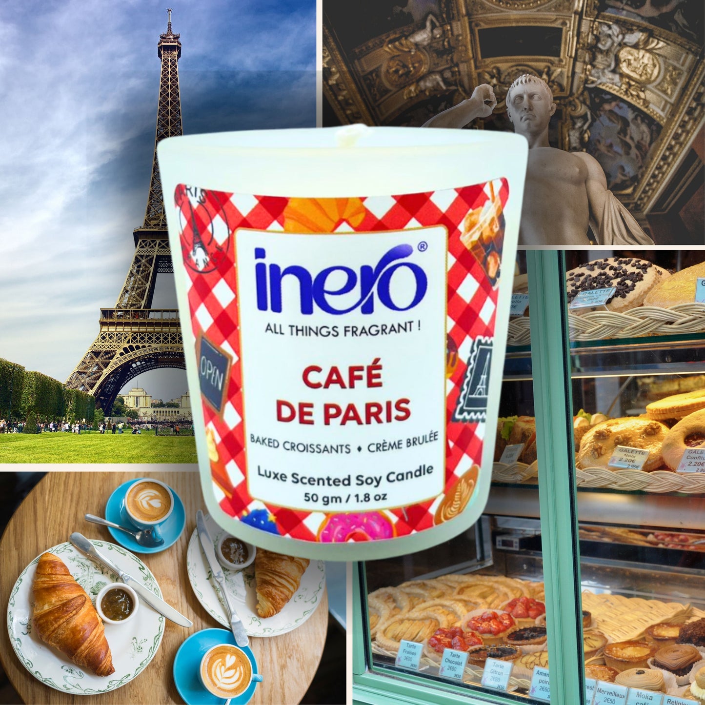 Shot Glass Candle Cafe de Paris