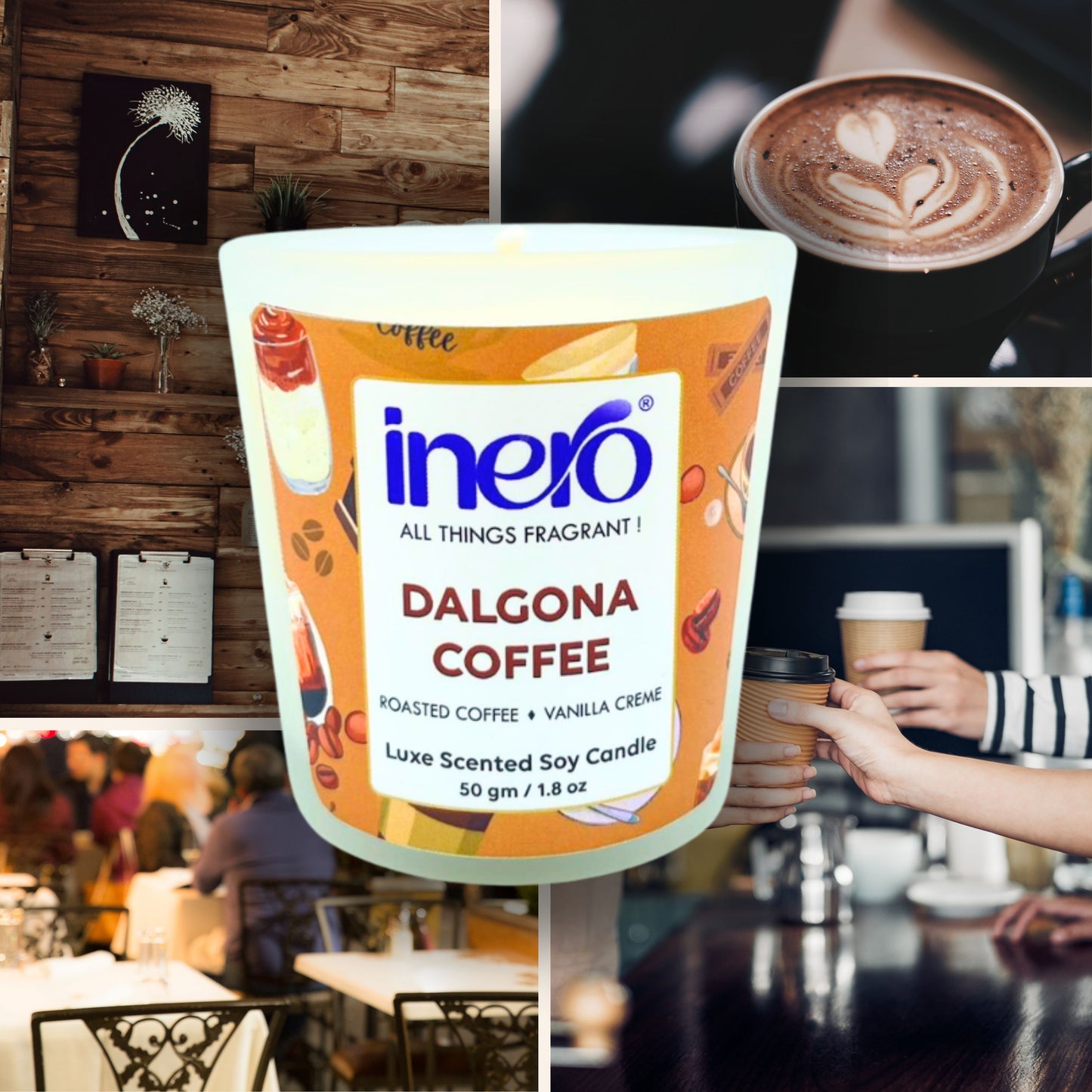 Shot Galss Candle Dalgona Coffee